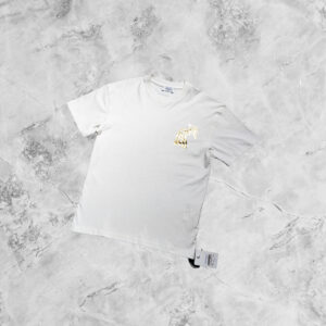 Gold off white Logo T-Shirt