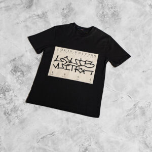 Louis Vuitton Black Text T-shirt