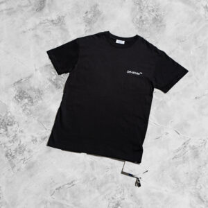 Off White Black Text T-shirt