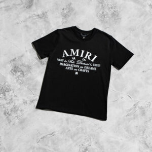 Amiri Graphic Black logo Crew Neck