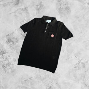 Casablanca Black Logo Golf shirt