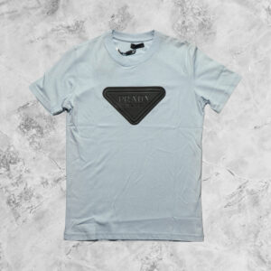 PRADA SHORT SLEEVE T-SHIRT LIGHT BLUE