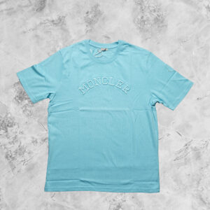 MONCLER SHORT SLEEVE T-SHIRT LIGHT BLUE