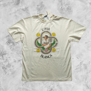 CASA BLANCA SHORT SLEEVE T-SHIRT IN WHITE