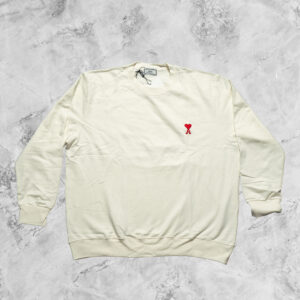 AMI LONG SLEEVE T-SHIRT WHITE